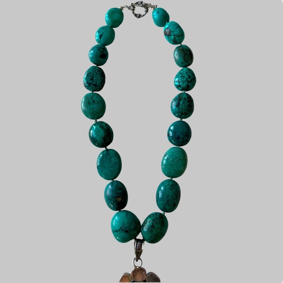 Sterling Silver Native American Large Vintage Necklace With Cross - Picture 5 of 9